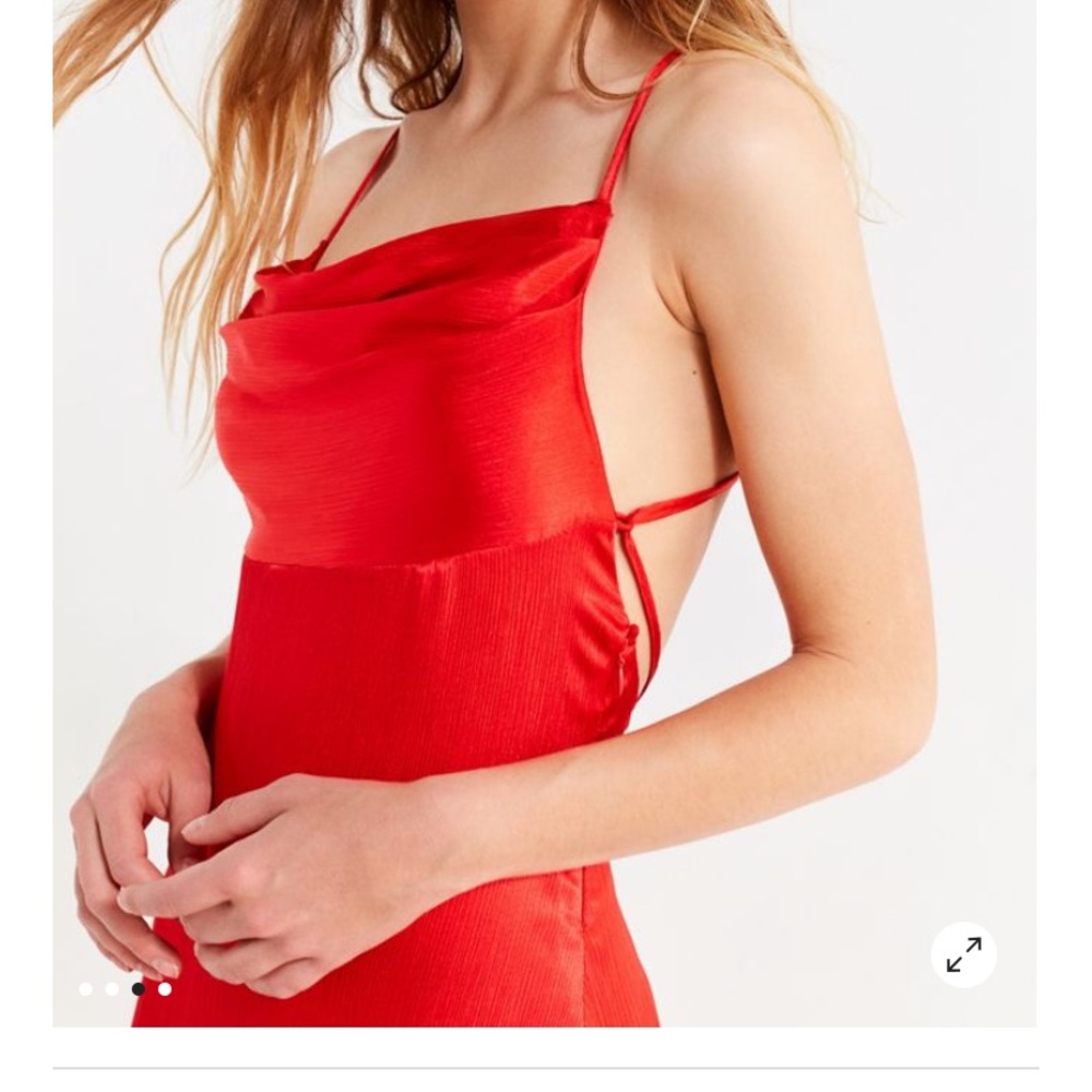 Cowl Neck Silk Maxi Dress